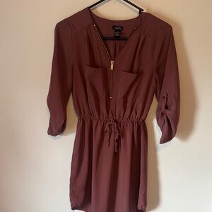 Women's Burgundy Dress